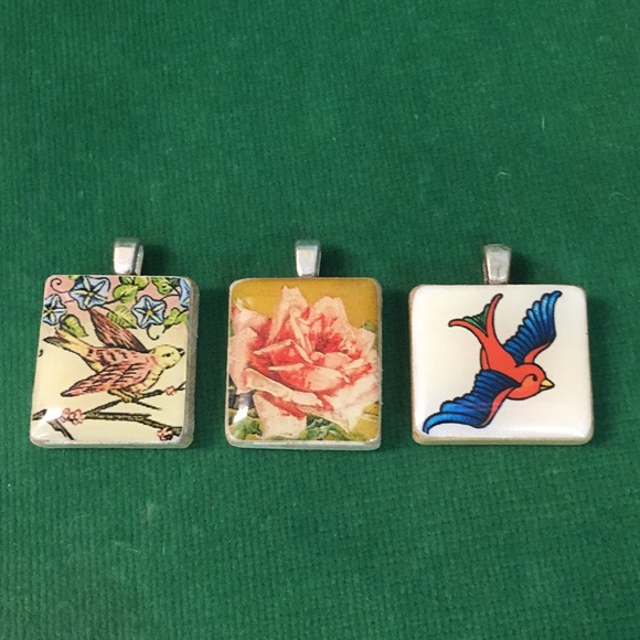 Jewelry - Pendants Set Made From Scrabble Pieces 5/$25